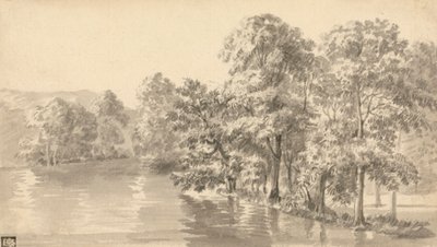 Bäume an einem See von Luke Sullivan