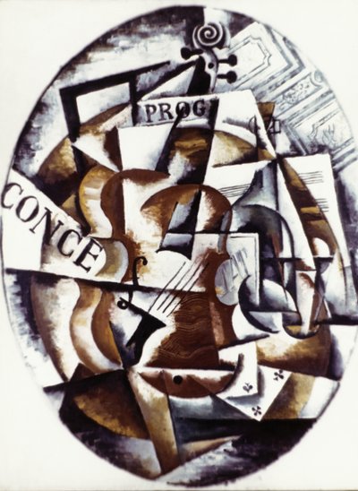 Violine (1915) von Lyubov Sergeevna Popova