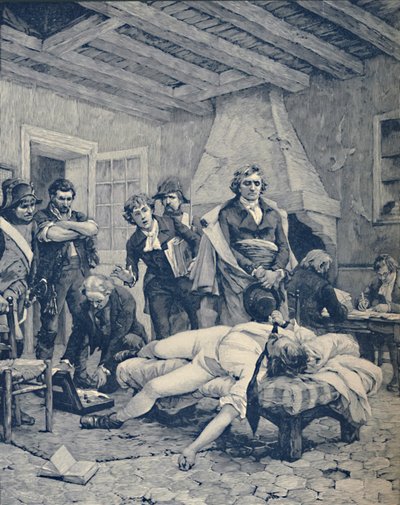 Der Tod von Pichegru, 1804, 1896 von M. Haider