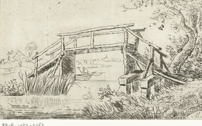 Landschaft mit Brücke von M. Massé