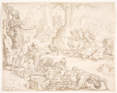 Die Reduktion von Gideons Armee von Maarten van Heemskerck