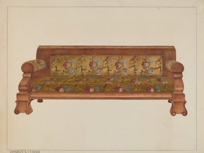 Hochlehnsessel, ca. 1938 von Magnus S. Fossum