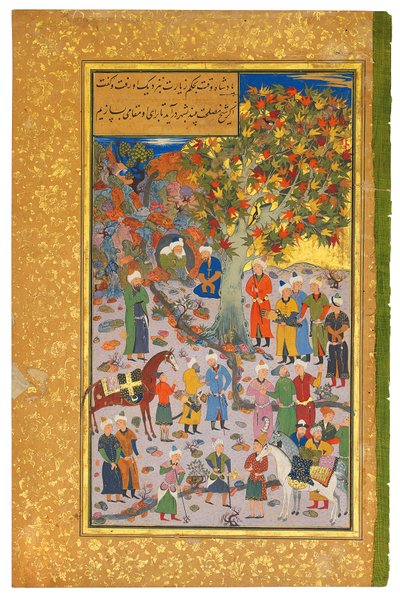 Besuch bei einem Derwisch, 1560-61 von Mahmud Muzahhib