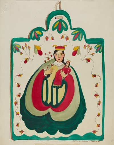Holz-Retablo, San Antonio von Majel G. Claflin