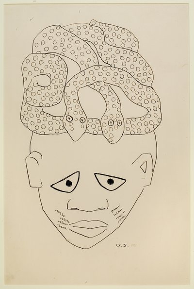 Studie einer Maske von Malvin Gray Johnson