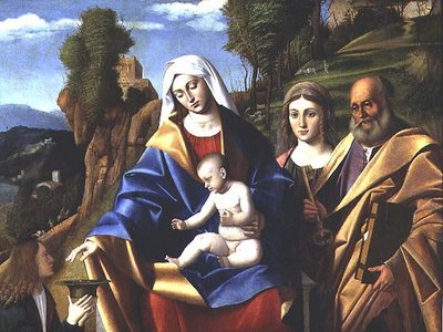 M.5 Jungfrau und Kind mit Heiligen, ca. 1510 von Marco Basaiti
