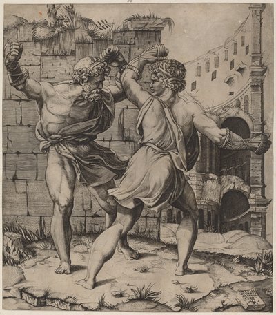 Entellus und Dares von Marco Dente