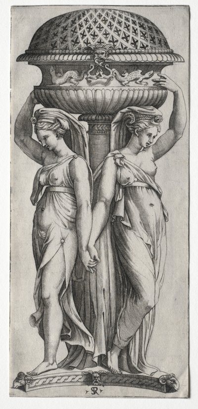 Die Cassollette: Frauen, die eine Urne stützen von Marco Dente