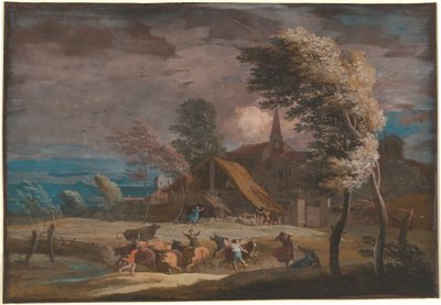 Eine stürmische Landschaft von Marco Ricci