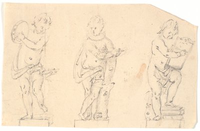 Studienblatt mit drei Putti von Marcus Tuscher