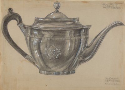 Silberne Teekanne von Margaret Knapp