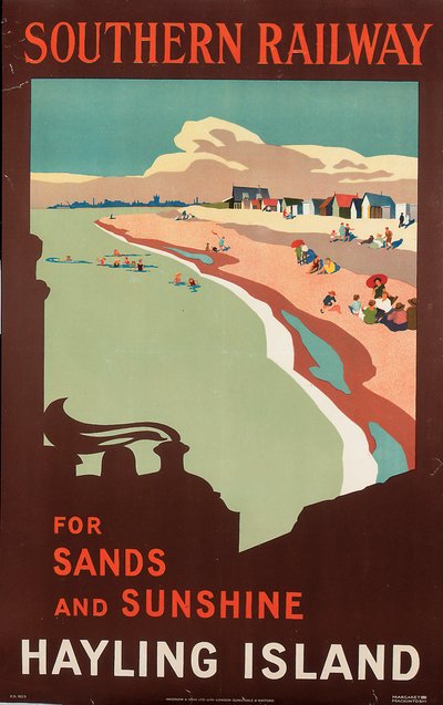 Hayling Island, Plakat für Southern Railway von Margaret MacDonald Mackintosh