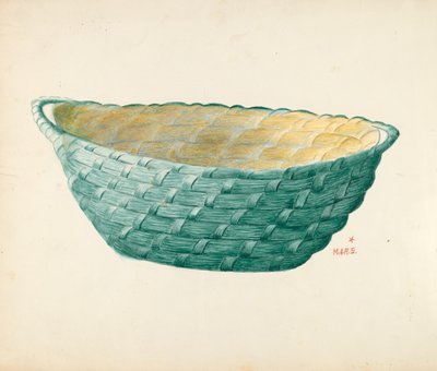 Handgefertigter Arbeitskorb von Margaret Stottlemeyer