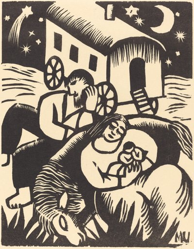 Ruhende Zigeuner, 1918 von Maria Uhden