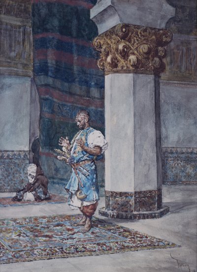 Ein Kaufmann, der in einer Moschee betet von Mariano Fortuny y Marsal