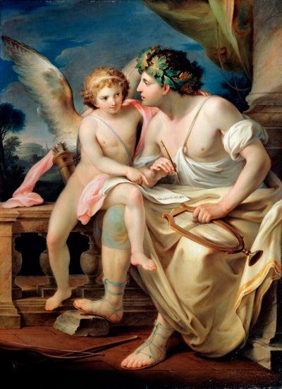 Inspiration des Dichters, 1785 von Mariano Rossi