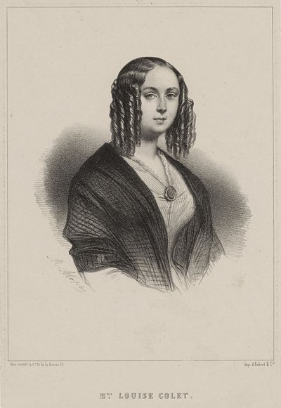 Louise Colet, 1843 von Marie Alexandre Menut Alophe