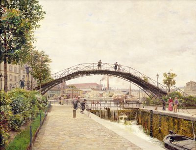Der Saint-Martin-Kanal von Marie Francois Firmin Girard