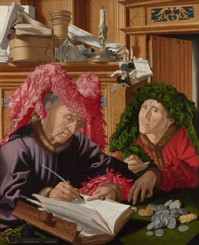 Zwei Steuereintreiber, um 1540 von Marinus van Roejmerswaelen