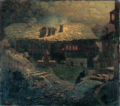 Nocturne unter den Mietshäusern von Mario de Maria