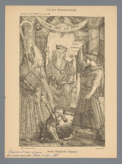 Aus dem Schulgesetz-Kampf (Titel auf Objekt) von Marius Bauer