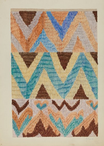 Colcha-Bettdecke, ca. 1937 von Marjery Parish