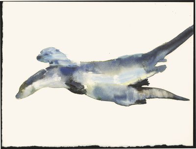 Balzende Otter von Mark Adlington