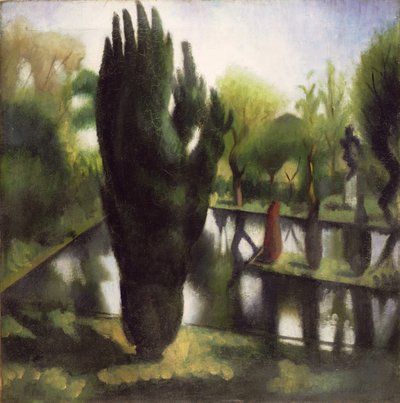 Der Teich in Garsington von Mark Gertler