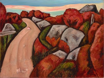 Blaubeerstraße, Dogtown, 1931 von Marsden Hartley