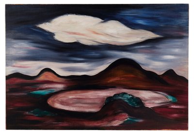 Landschaft mit Einzelner Wolke von Marsden Hartley