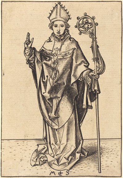 Ein Bischof von Martin Schongauer