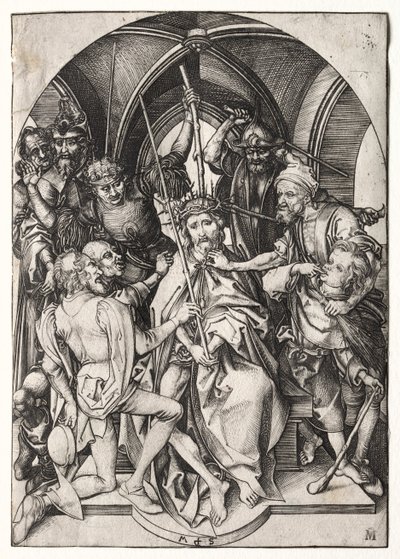 Christus mit Dornenkrone von Martin Schongauer