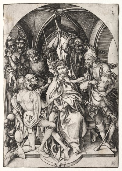 Christus mit Dornenkrone von Martin Schongauer
