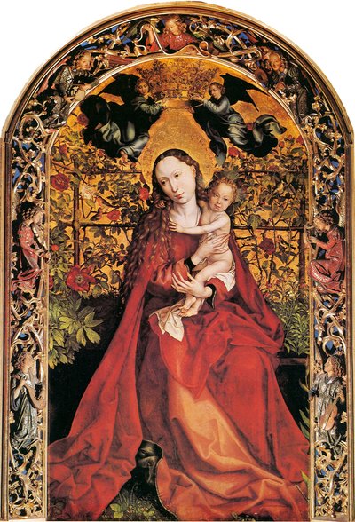 Madonna im Rosengarten, 1473 von Martin Schongauer