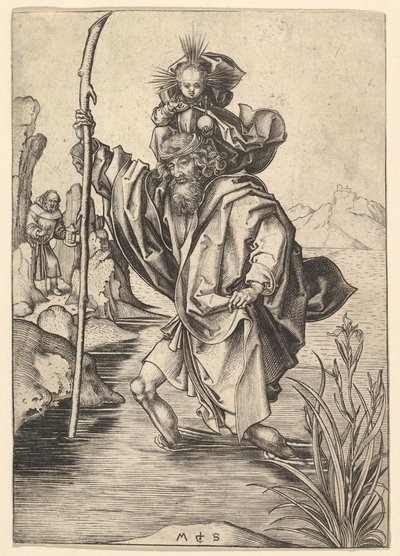 Der heilige Christophorus von Martin Schongauer