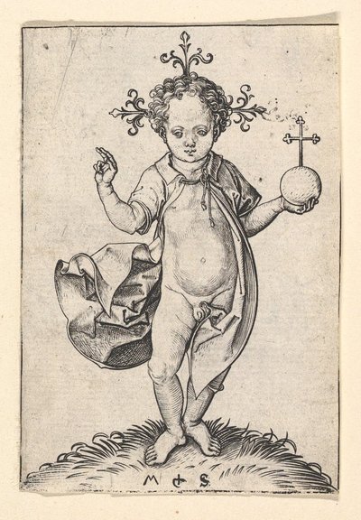 Das Christkind mit einer Kugel, 1469-1482 von Martin Schongauer
