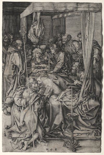 Der Tod der Jungfrau von Martin Schongauer