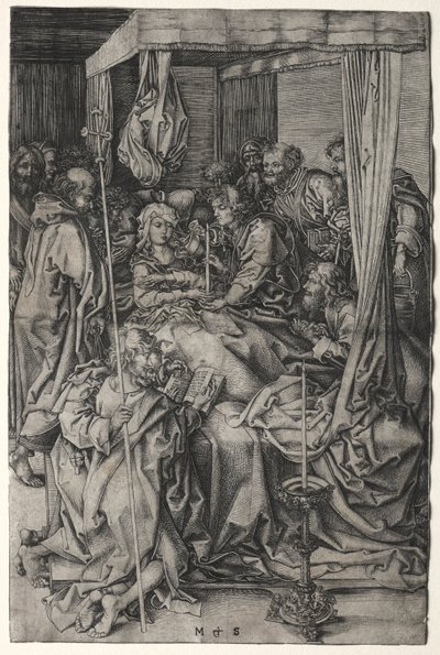 Der Tod der Jungfrau von Martin Schongauer