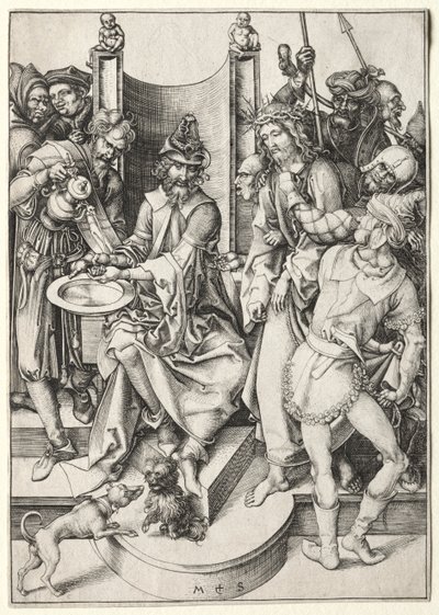 Die Passion: Christus vor Pilatus von Martin Schongauer