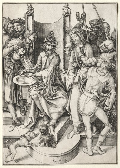 Die Passion: Christus vor Pilatus von Martin Schongauer