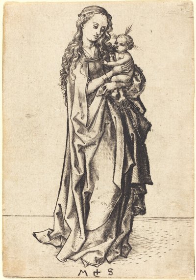 Die kleine Madonna mit Kind von Martin Schongauer