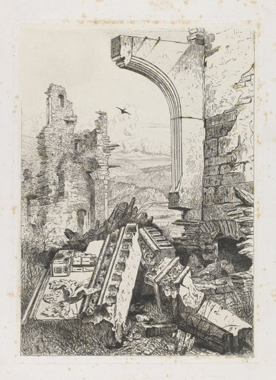 Ruine der Burg Bourscheid von Martinus Antonius Kuytenbrouwer jr.