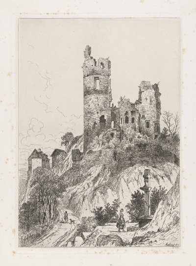 Turm von Schloss Falkenstein von Martinus Antonius Kuytenbrouwer jr.