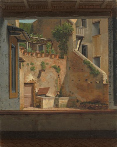 Ein Hof in Rom (Kopie nach Eckersberg) von Martinus Rørbye