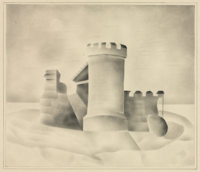 Ruinen im Mondlicht, 1840 von Mary Altha Nims
