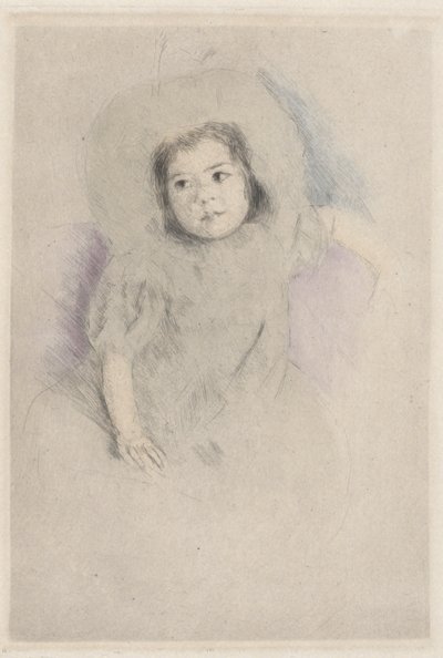 Margot mit einer Haube (Nr. 1) von Mary Cassatt