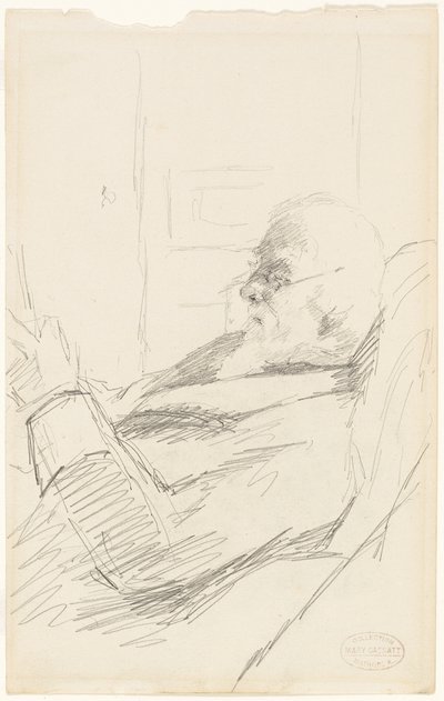 Der Vater des Künstlers liest von Mary Cassatt