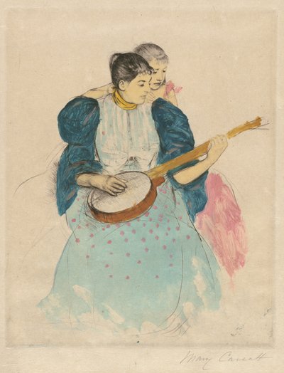 Die Banjo-Lektion von Mary Cassatt