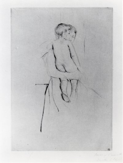 Rückseite eines Babys von Mary Stevenson Cassatt