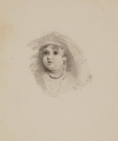 Ohne Titel (Kopf eines Kindes) von Mary Vaux Walcott